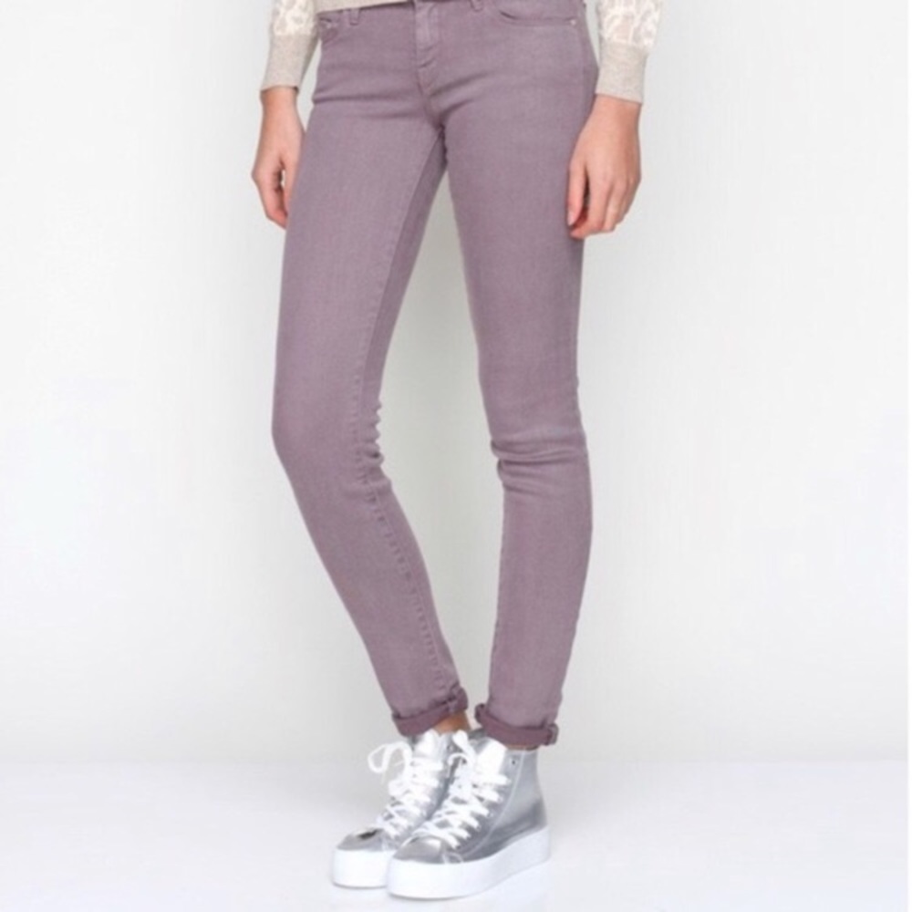Mother Purple Looker Pop Skinny Jeans, 27